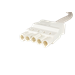 Patchkabel voor insteekbare gebouwinstallatie Eca Aansluitsnoeren Adels Aansluitsnoer male, 5-polig, 1,5mm2, 100cm. LV, wit, Eca 16315510